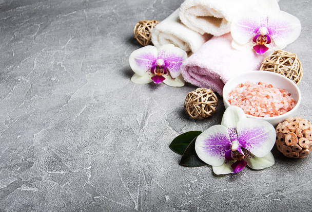 Spa concept with orchid flowers - Photo, Image