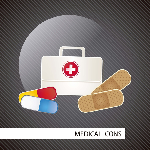 Medical icons - Vector, afbeelding