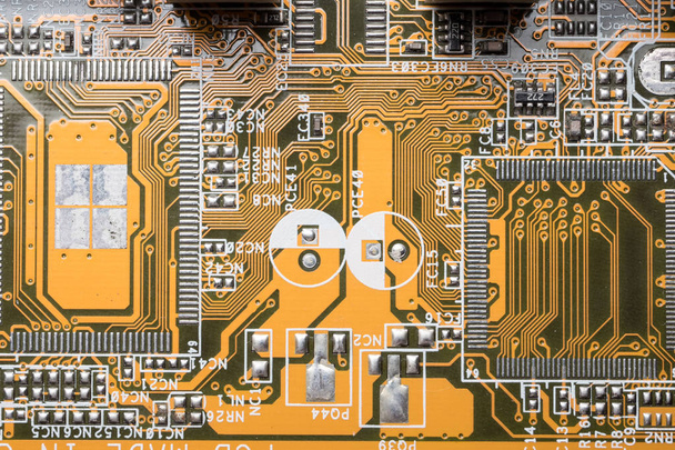 Placa de circuito de computador, fundo de tecnologia eletrônica
. - Foto, Imagem
