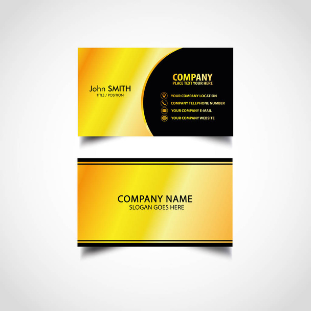Golden Luxury Business Card Templates,Vector, Illustration - Vektor, Bild