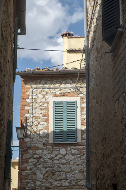 Trequanda, Siena, a régi falu - Fotó, kép
