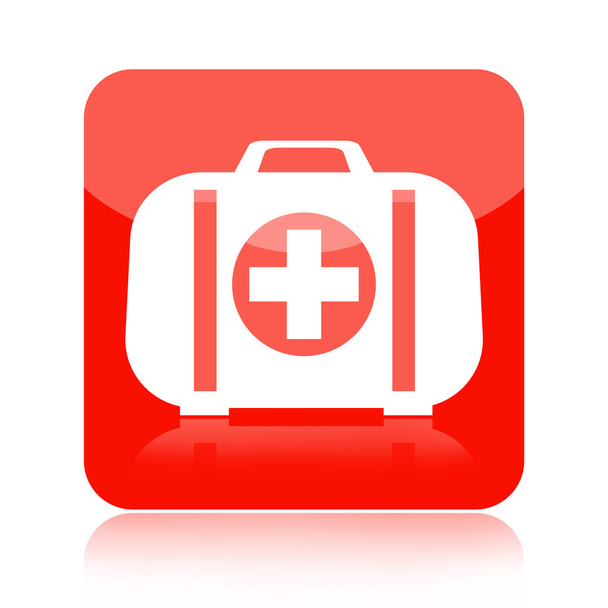 Erste-Hilfe-Set medizinische Ikone - Foto, Bild