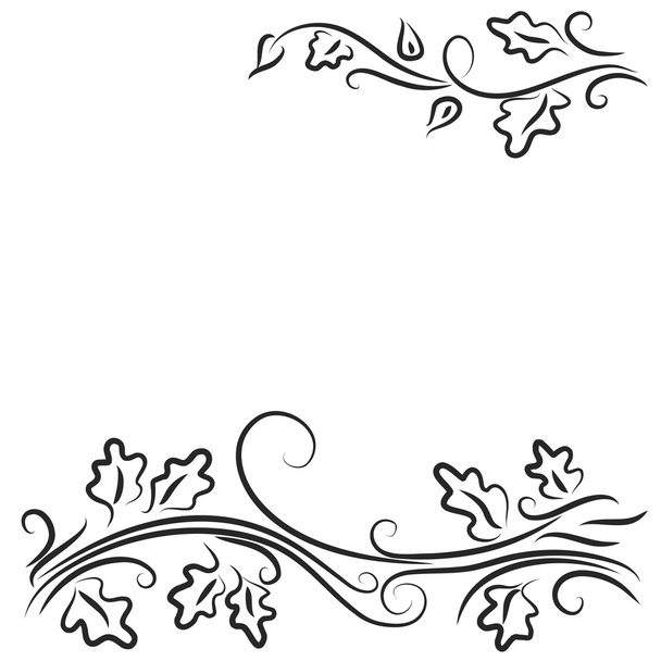 Background with foliage - Vector, Image
