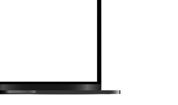 Шаблон дизайну з реалістичним ноутбуком білий екран ізольований на білому тлі
  - Фото, зображення