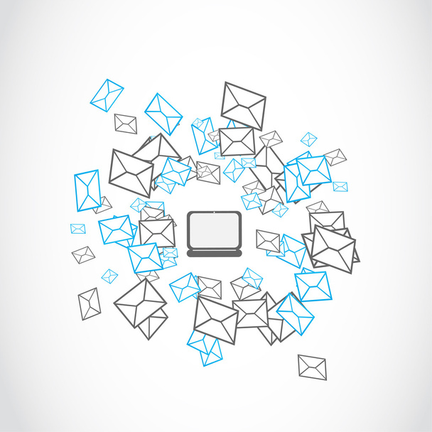 Email mailing concept - Vektor, obrázek