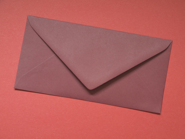 Red flap paper envelope - Photo, Image