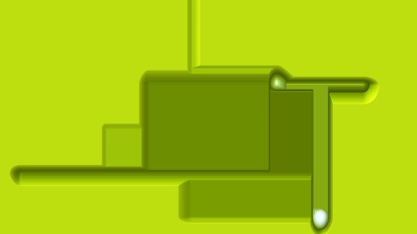 Fondo animado verde abstracto con figuras móviles amorfas representación por ordenador
 - Metraje, vídeo