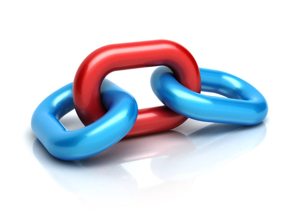 Chain link - partners concept - Foto, Bild