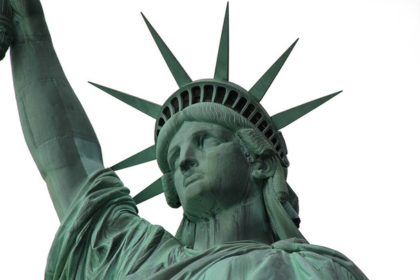 Ωραία θέα στις απομονωμένες άγαλμα της ελευθερίας Νέας Υόρκης - Φωτογραφία, εικόνα