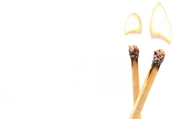 matchstick isolado no fundo branco
 - Foto, Imagem