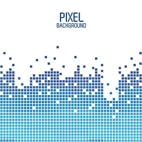 μπλε φόντο σχεδιασμό pixel πάνω από λευκό - Διάνυσμα, εικόνα
