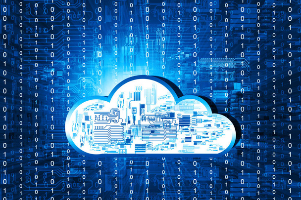 Cloud Computer Network ja Internet viestintä käsite
. - Valokuva, kuva