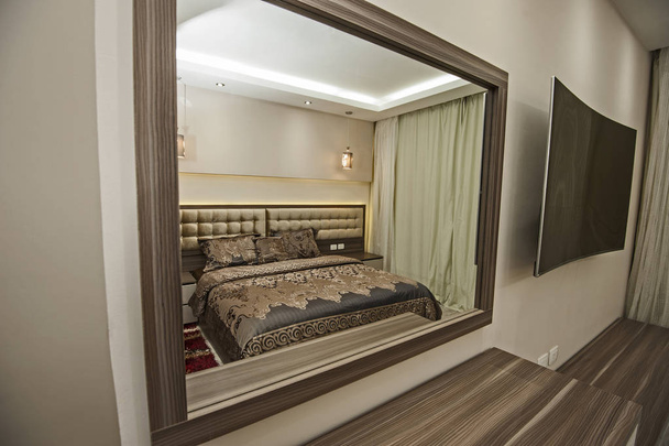 Interior design della camera da letto in casa
 - Foto, immagini