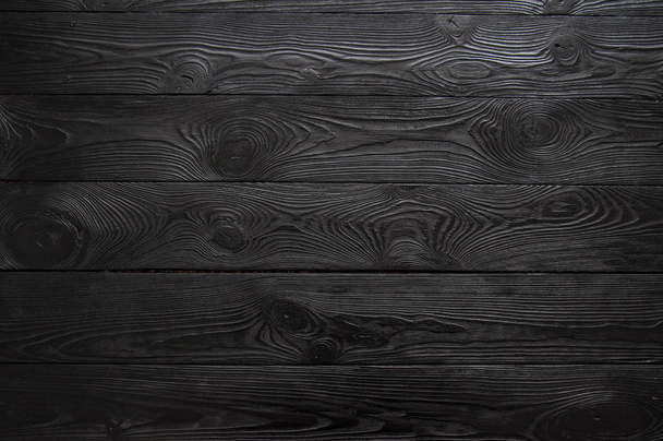 schwarzes Holz Textur Hintergrund - Foto, Bild
