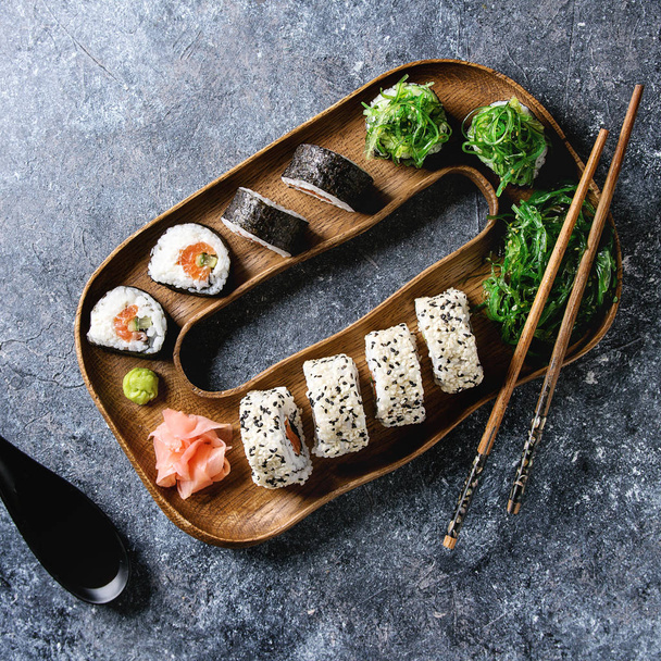 Sushi rolls set - Valokuva, kuva