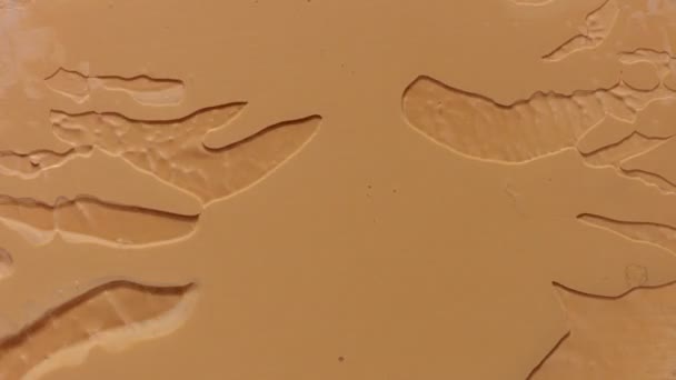 liquid makeup foundation texture smudges - Footage, Video