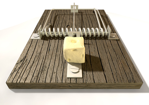peynir ön ile fare kapanı - Fotoğraf, Görsel