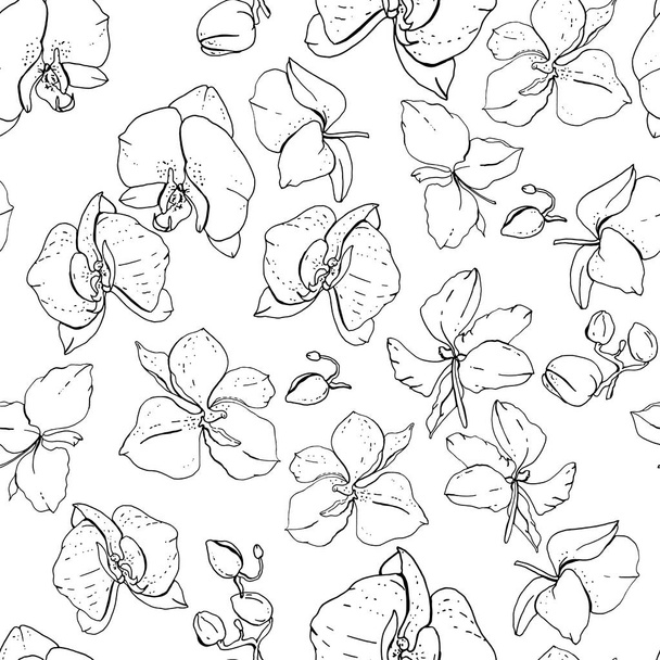 Seamless floral pattern with romantic flowers. Endless texture for elegant floral and season design - Vektör, Görsel