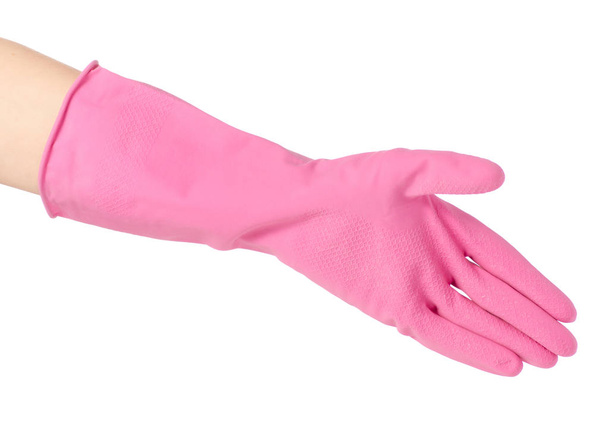 Hand in a rubber glove for cleaning cleanliness - Фото, зображення