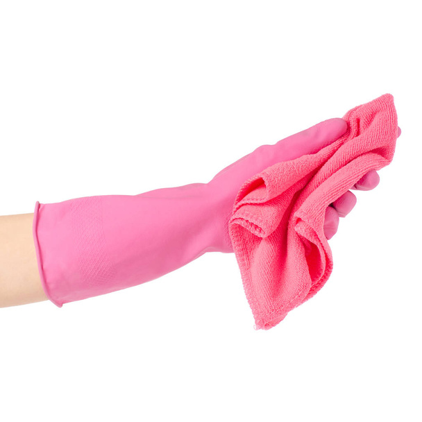 Hand in glove for cleaning a  microfiber - Фото, зображення