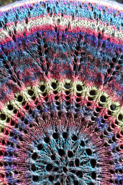 crochet Handmade jak streszczenie tło wielobarwny - Zdjęcie, obraz