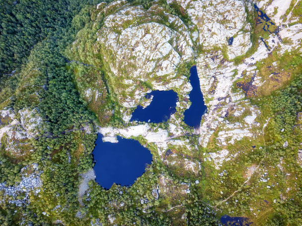 Norway Lakes Aerial - Foto, Imagem