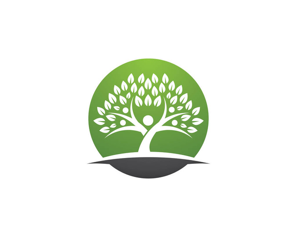 family tree symbol icon logo design - Vector, Image