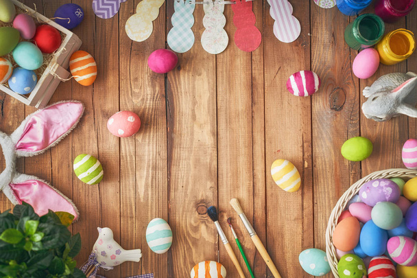 Background with colorful eggs - Fotografie, Obrázek