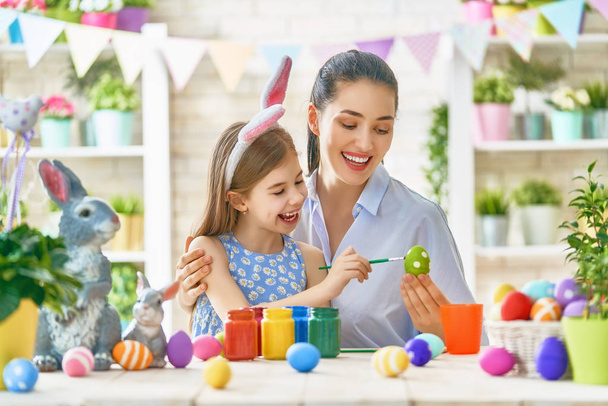 Family preparing for Easter - Photo, Image