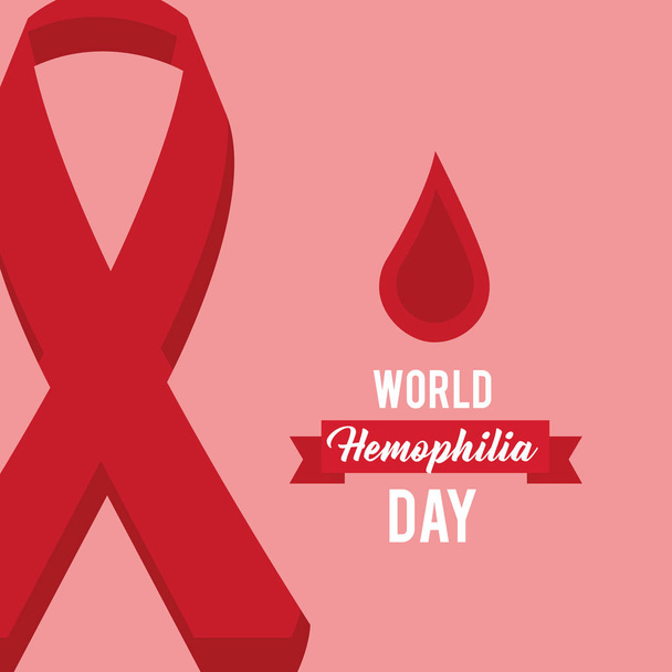 maailman hemofilia päivä juhla lääketieteellinen
 - Vektori, kuva