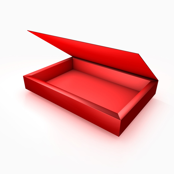 Empty Red Chocolate Box - Фото, зображення