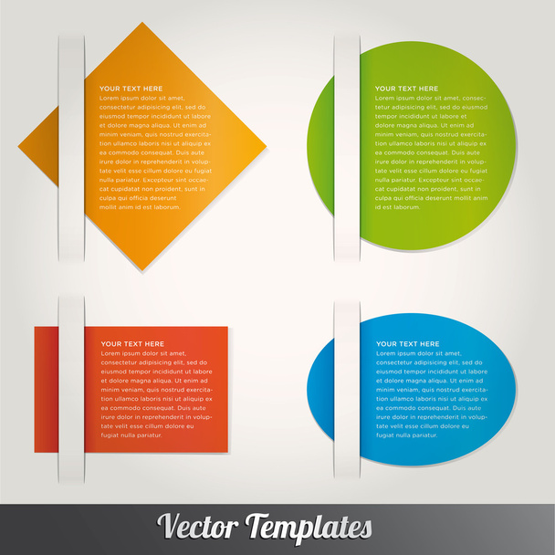 Modelos de discurso vetorial para texto - Vetor, Imagem