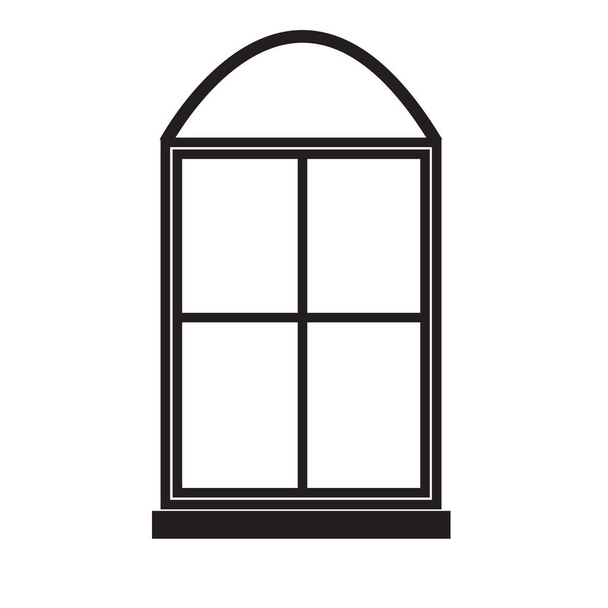 icône windows sur fond blanc. Panneau des fenêtres. style plat
.  - Vecteur, image