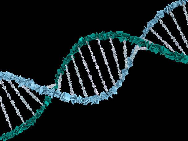 Chaîne ADN. Contexte scientifique abstrait. rendu 3D
 - Photo, image