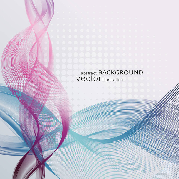 Abstract backgrounds with colorful wavy lines. Elegant wave design. Vector technology. - Vector, Image