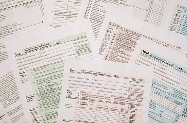 Tax Form 1040, close-up - Фото, зображення