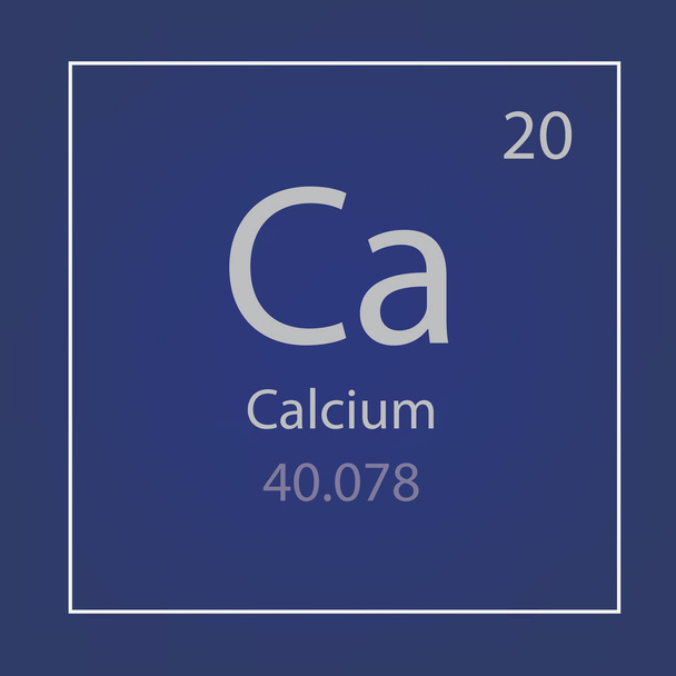 Kalsium-Ca-alkuaineen ikoni-vektorikuva
 - Vektori, kuva