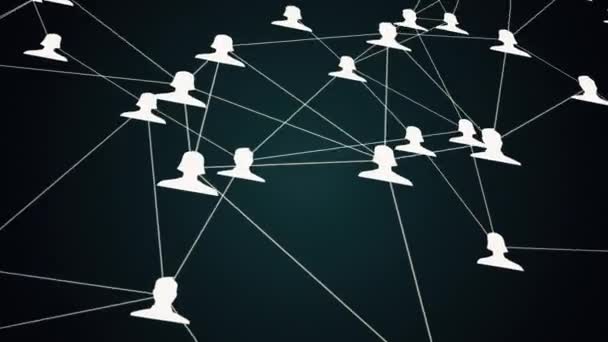 social network animation - Footage, Video