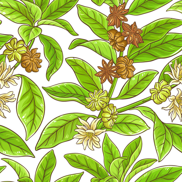anise branches pattern - Vector, Image