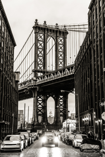 Манхэттенский мост, Нью-Йорк, Сша. - Фото, изображение