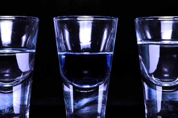 drie shot glazen - Foto, afbeelding