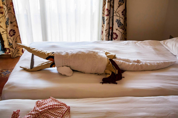 Krokodyl ręcznik składany ręcznik na powitanie - Zdjęcie, obraz