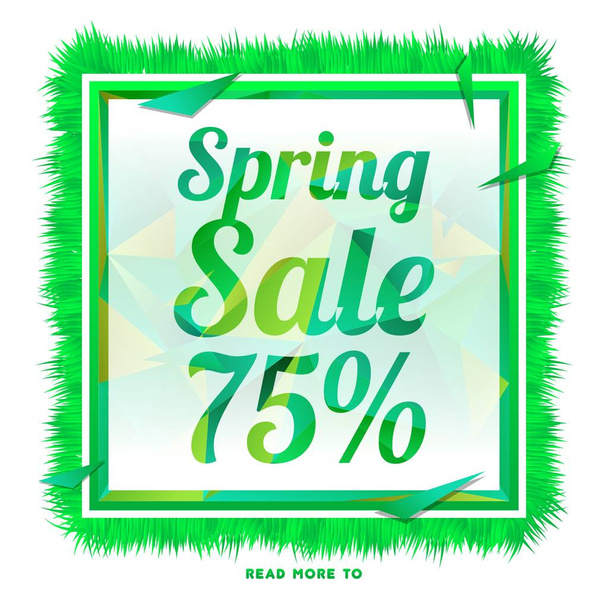spring sale banner discount  - Vector, Image