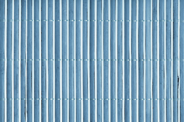 Venkovský modře obarvené prokládaný roštem místo Bamboo Mat hrubé Grunge textury - Fotografie, Obrázek