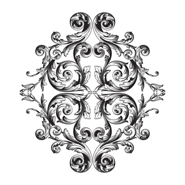 Adorno vectorial barroco en estilo victoriano
 - Vector, imagen
