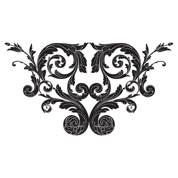Vector baroque ornament in victorian style - Vector, Image