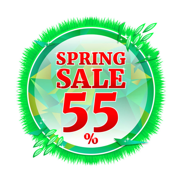spring sale banner discount  - Vector, afbeelding