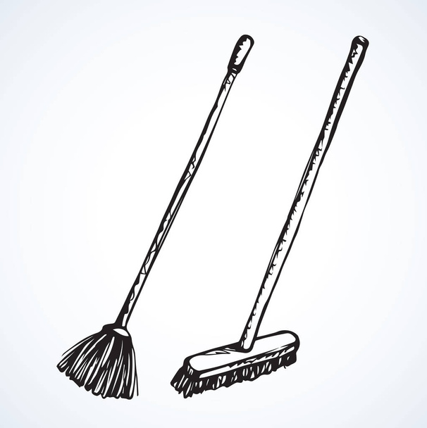 Broom. Vector drawing - Διάνυσμα, εικόνα