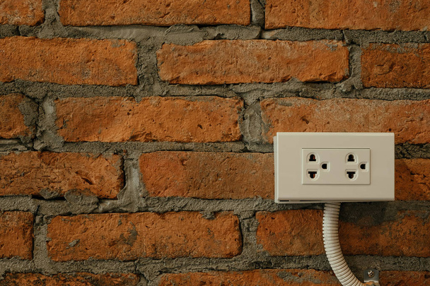old brick wall and plug. this image for abstract,texture,backgro - Photo, Image