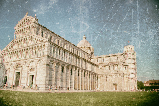 Pisa Katedrali ve leaning tower - Fotoğraf, Görsel